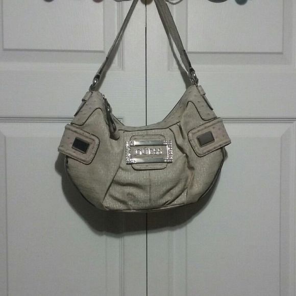 guess cream bag